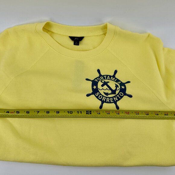 NWT - J. Crew Portami a Sorrento Yellow Crewneck Sweatshirt | Large | Amalficore - Picture 8 of 8